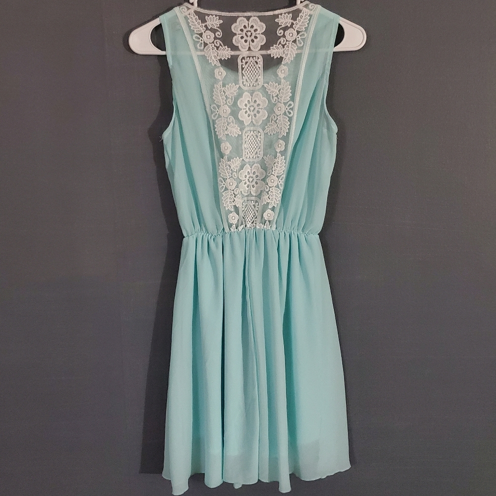 Light Blue Lace Dress